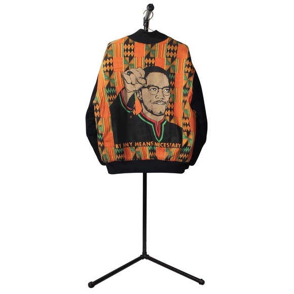 Rare By Any Means Necessary Malcolm X Jacket - Picture 1 of 4